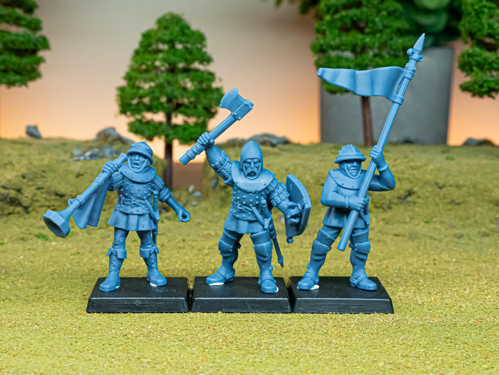 Gallia Shooters: Command Group - in 12k- by Highlands Miniatures