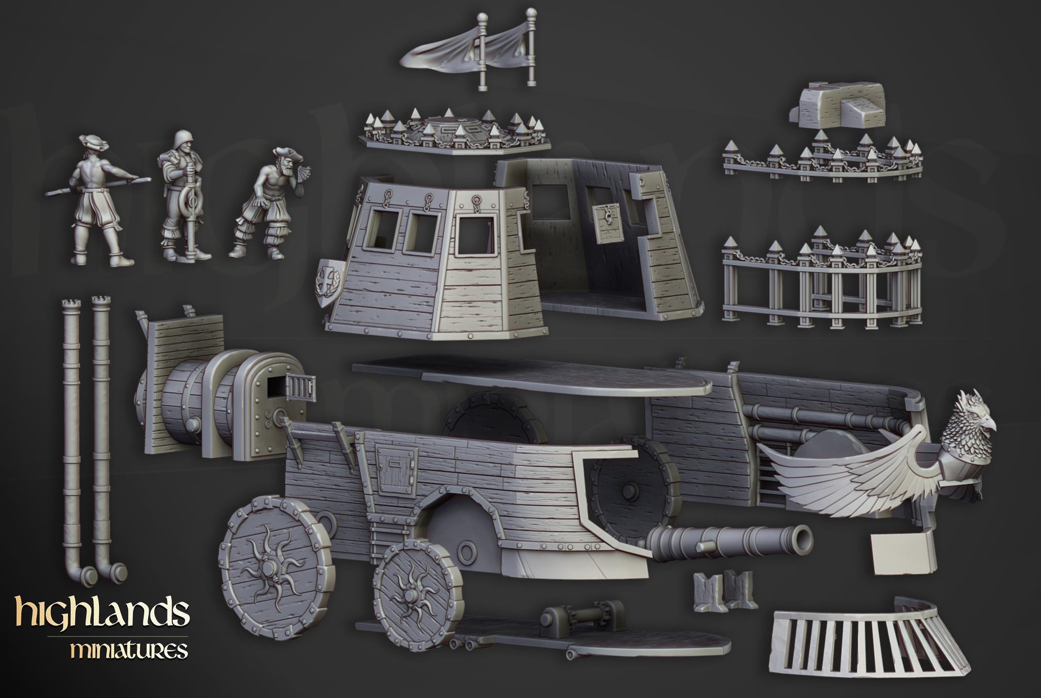 The Iron Opinicus - in 12k- by Highlands Miniatures