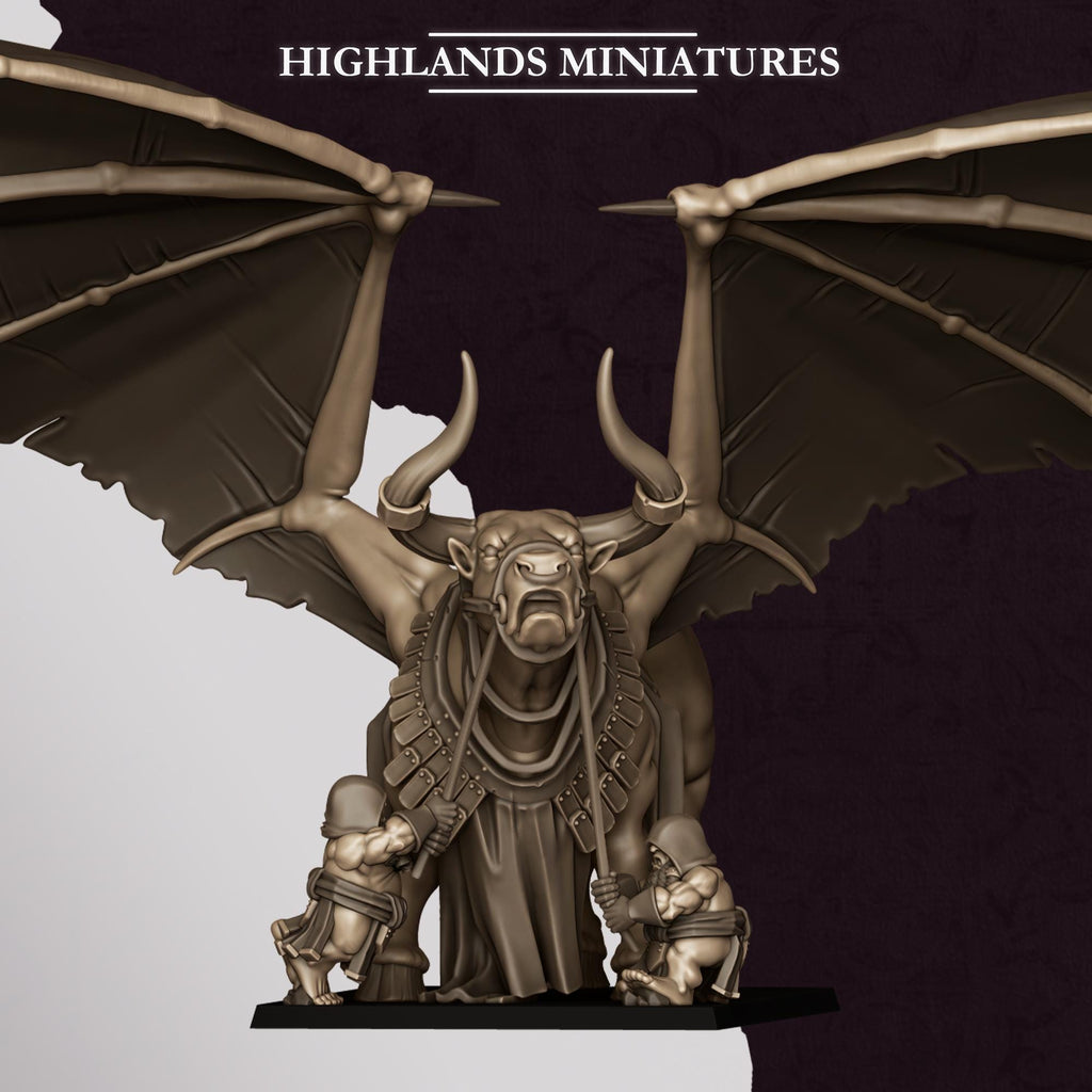 Marduk Bull  - in 12k- by Highlands Miniatures