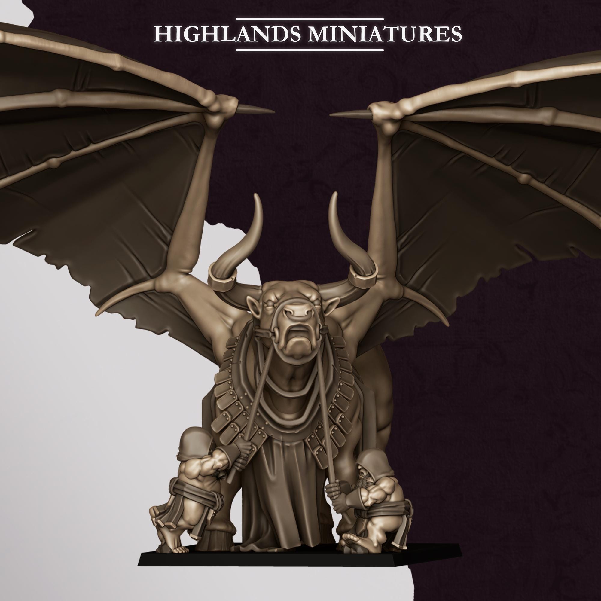 Marduk Bull  - in 12k- by Highlands Miniatures