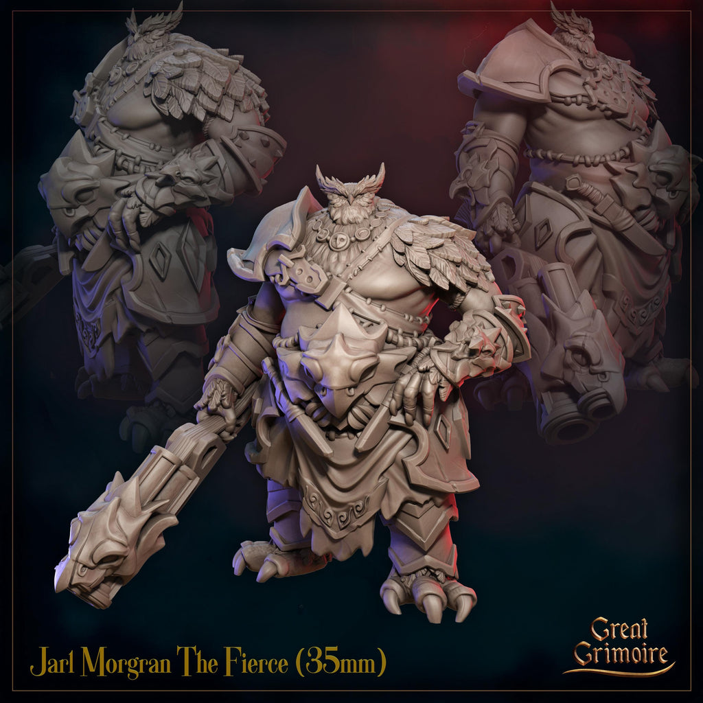 Jarl Morgran The Fierce - in 12k - by Great Grimoire