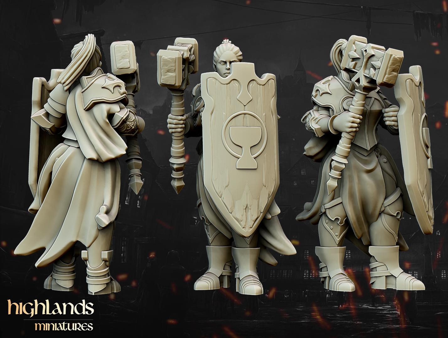 Warriors of the Lady Core Unit - in 12k- by Highlands Miniatures