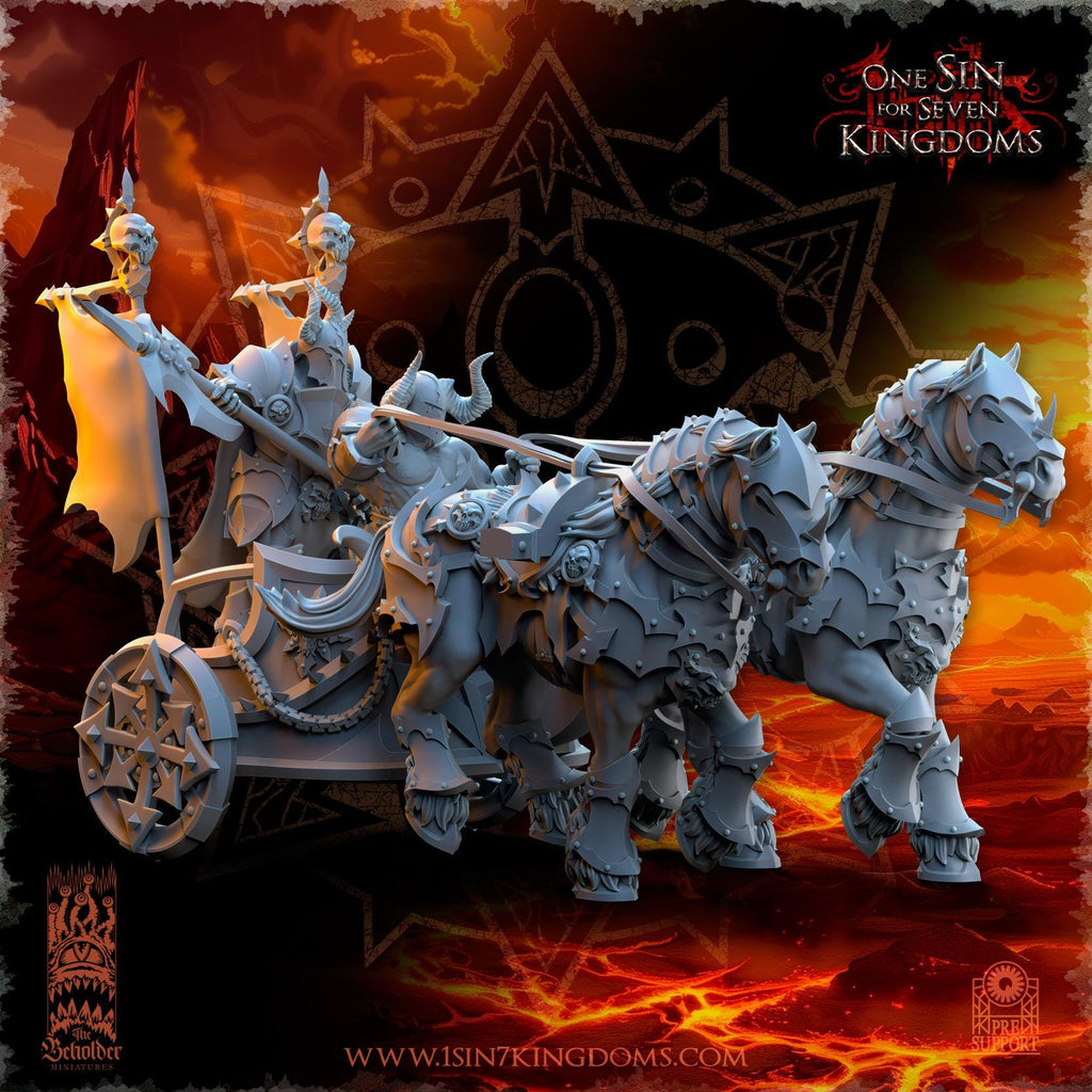 Realms of Mayhem Deathbringer Chariot - in 12k- by TheBeholderMiniatures