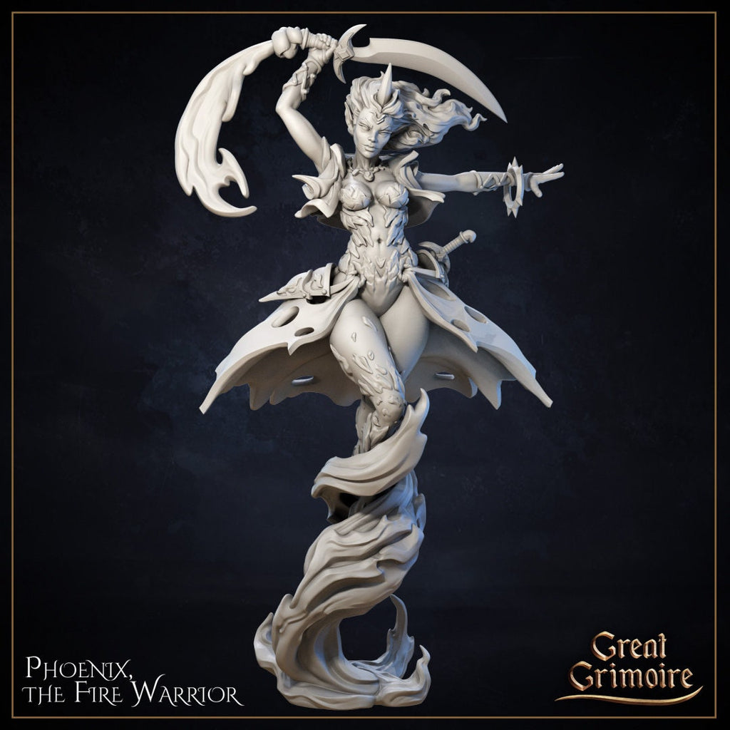 Phoenix the Fire Warrior - in 12k - by Great Grimoire