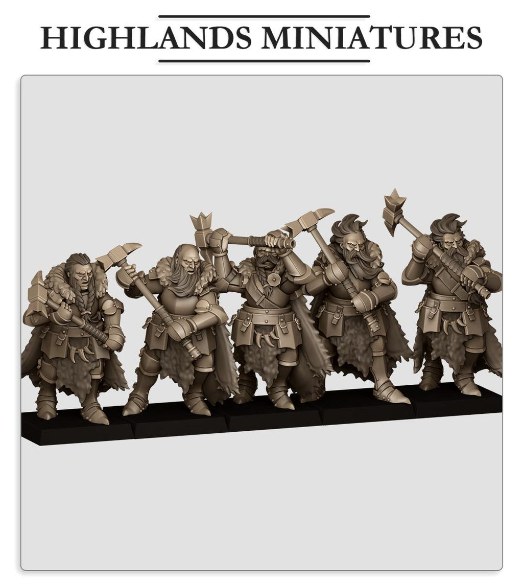 Mergenheim Knights on Foot - in 12k- by Highlands Miniatures