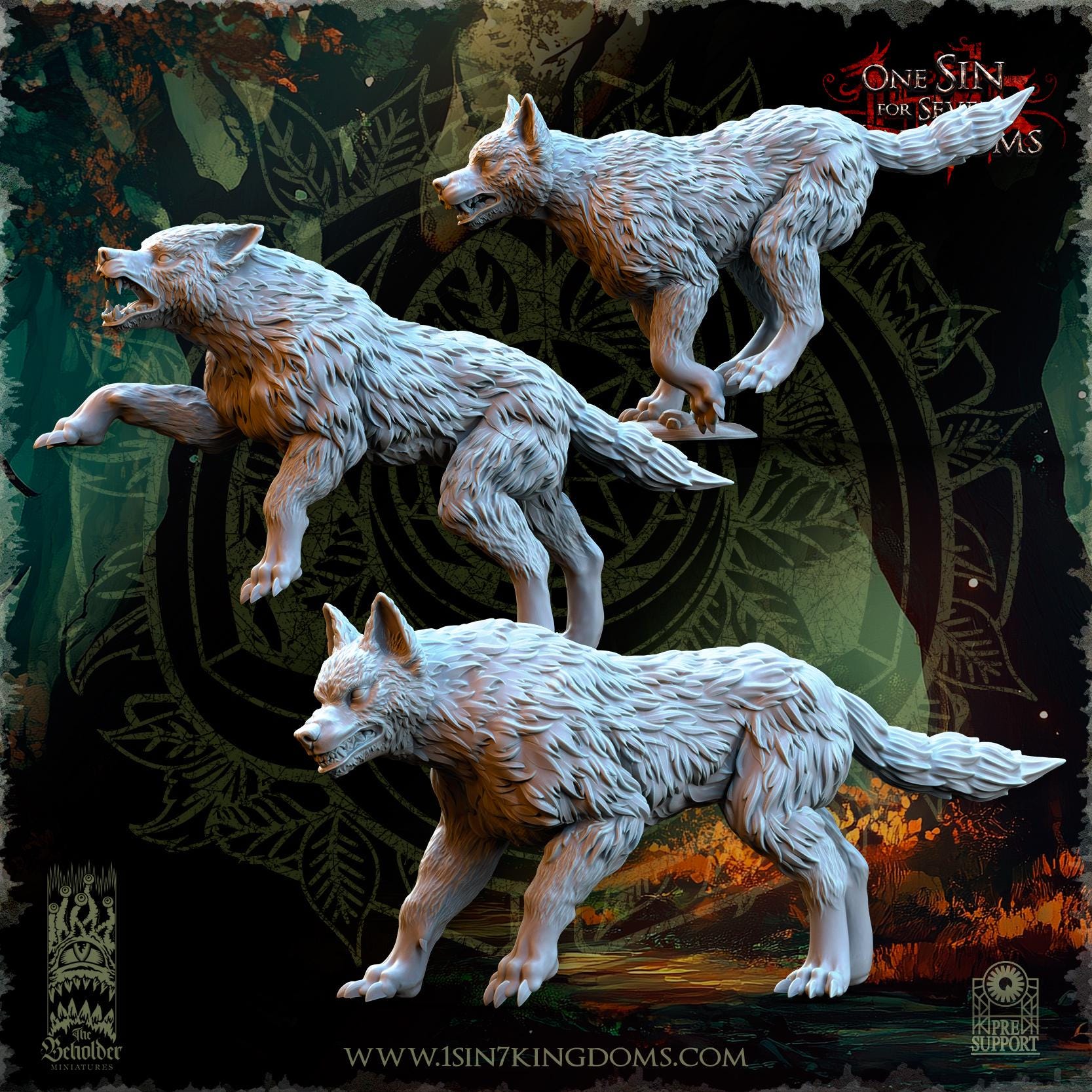 Evergreen Elves Beastmasters -  14 models -  in 12k by TheBeholderMiniatures