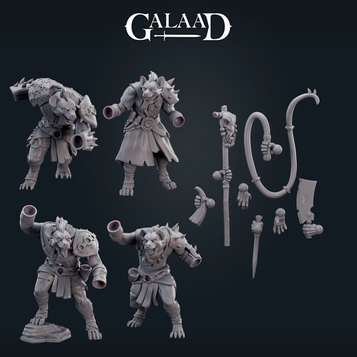 Gnoll squad - 9 models - By Galaad - 8k