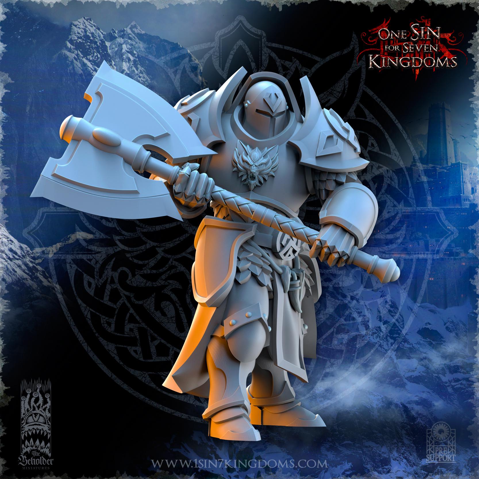 Stormwolves Punishers with Two Handed Axe - in 12k- TheBeholderMiniatures