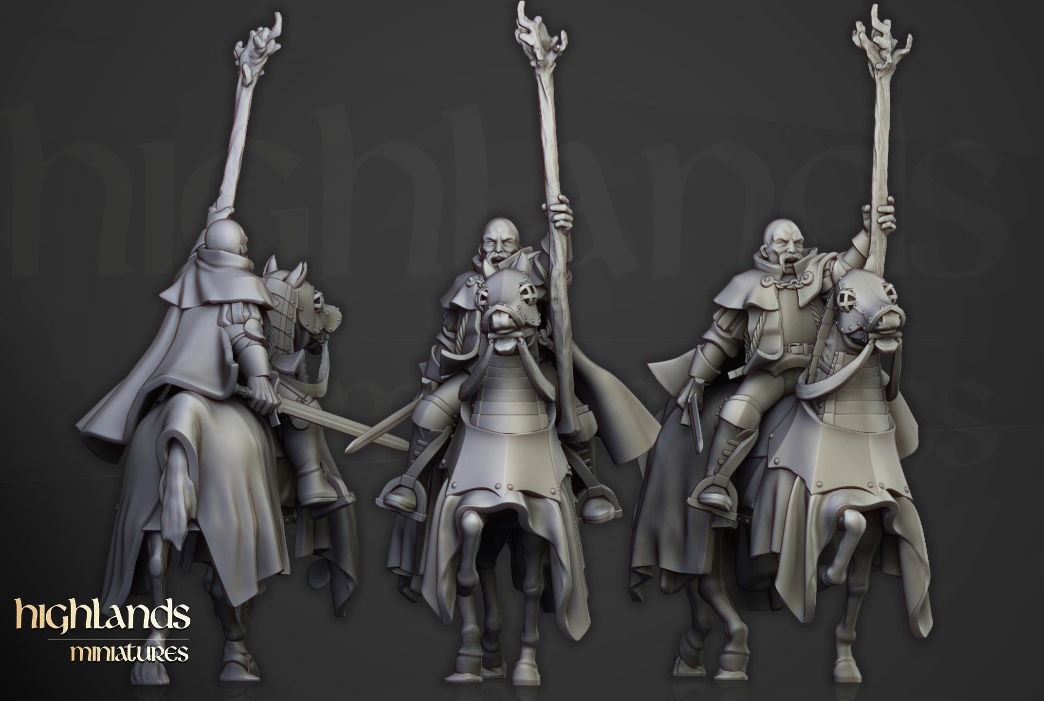 Battle Wizard  - in 12k- by Highlands Miniatures