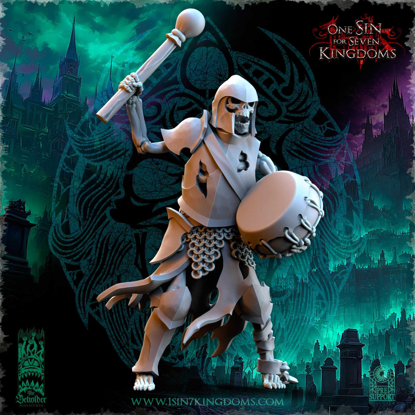 Undying Legions Warriors Command Group - in 12k- TheBeholderMiniatures