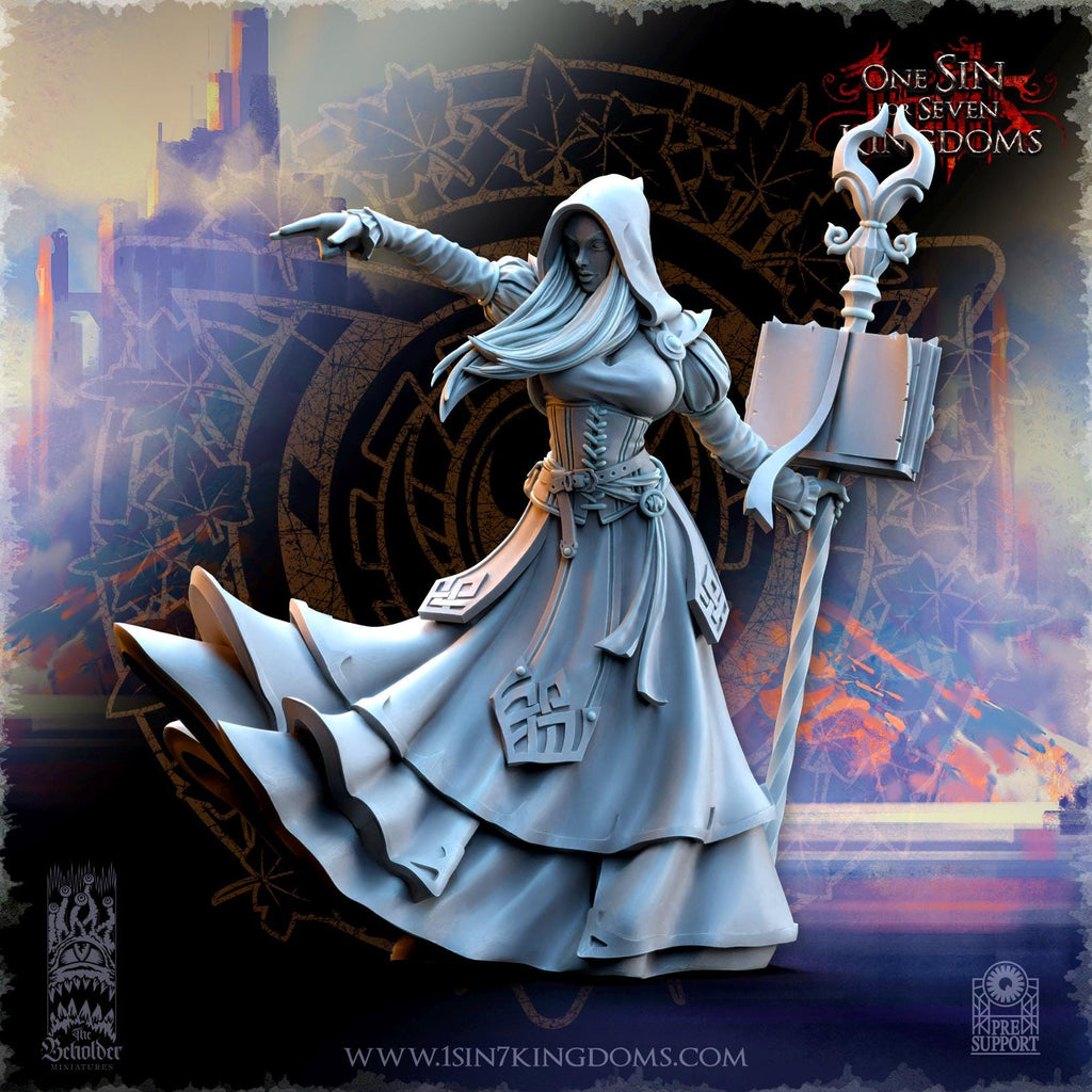 Kythaela, Elven Wizard - in 12k- by TheBeholderMiniatures