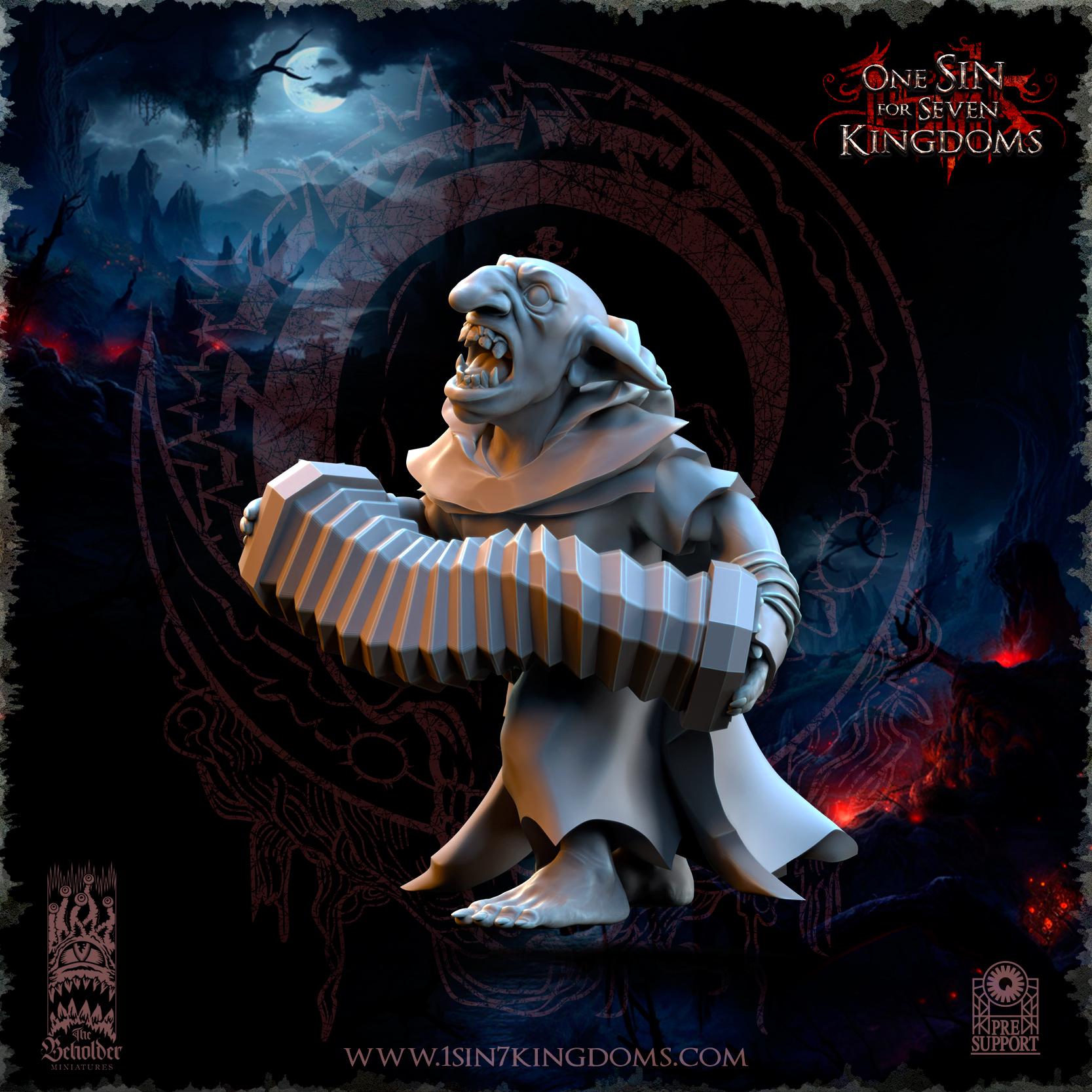 The Black Horde Goblins Kavehorrors Whisperers -12 models - in 12k- by TheBeholderMiniatures