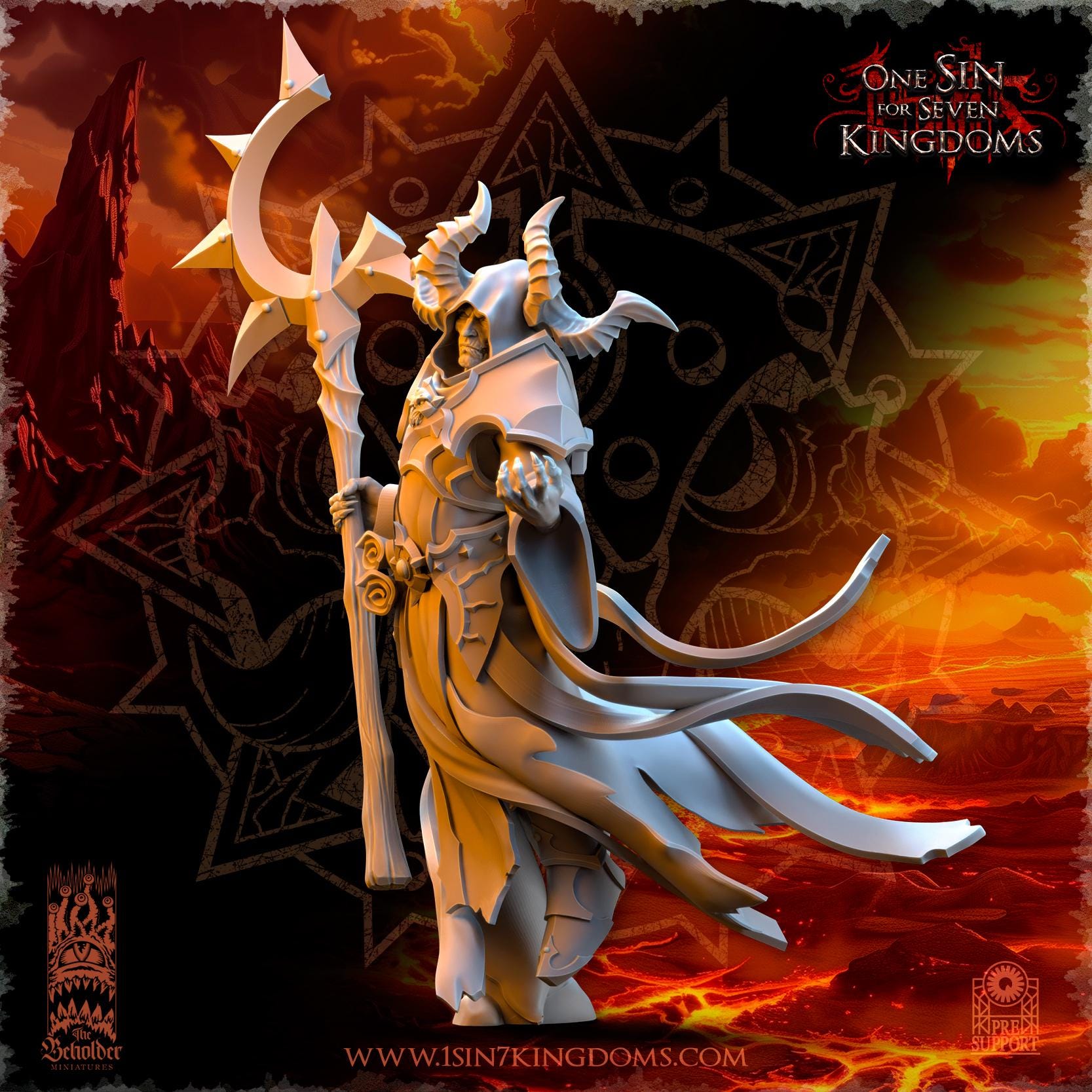 Nihilgaard, the Dark Sorcerer - in 12k- by TheBeholderMiniatures