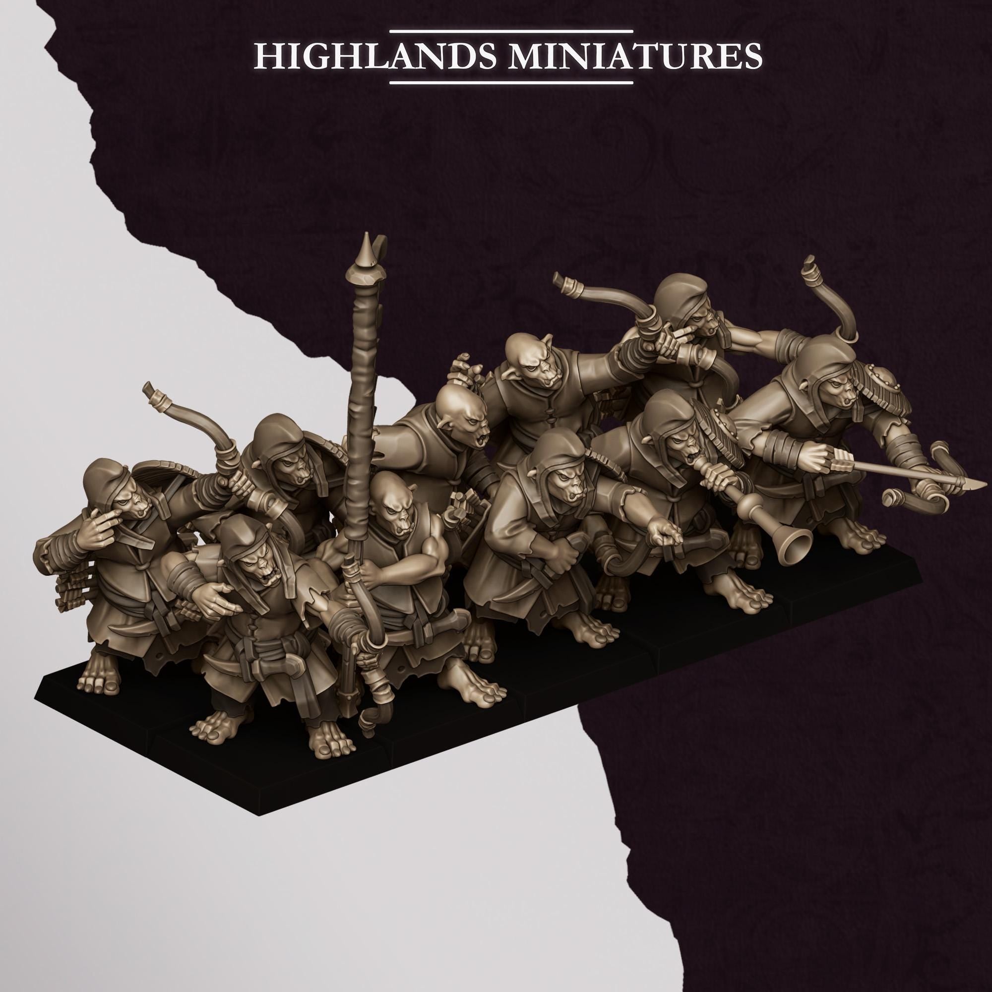 Hobgoblin Archers - in 12k by Highlands Miniatures