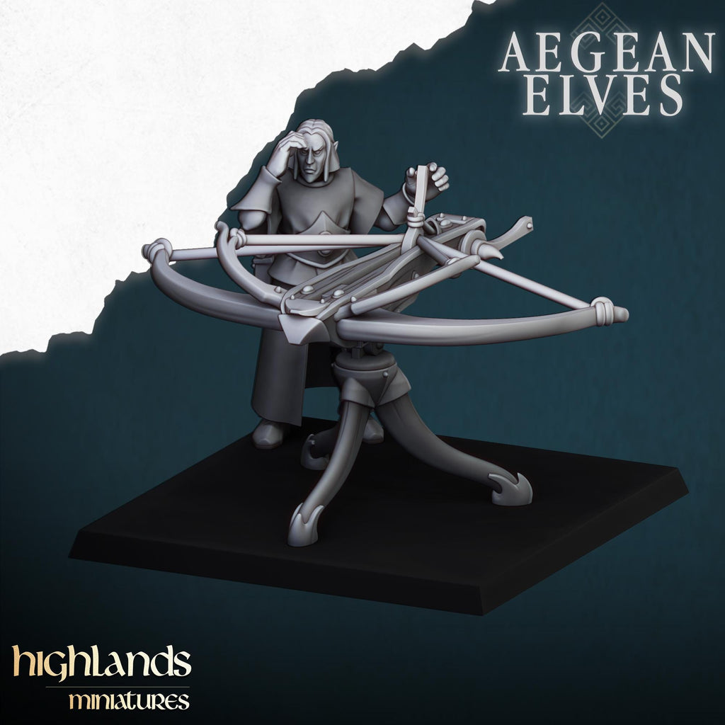 Aegean Elves Ballista  - in 12k- by Highlands Miniatures