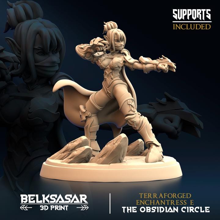 Terraforged enchantess - 6 models - 12k by Belksasar