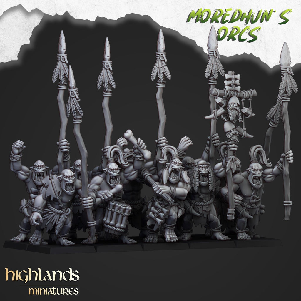 Cave Orcs  - in 12k- by Highlands Miniatures