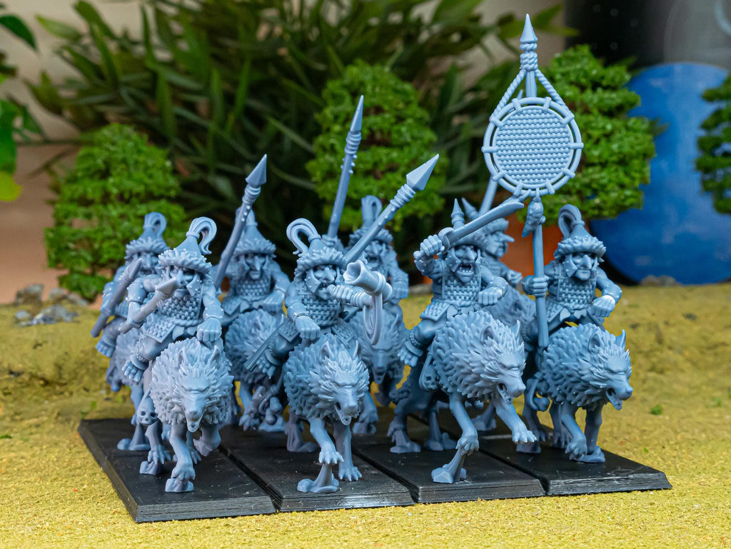 Mounted Steppe Goblins - in 12k- by Highlands Miniatures