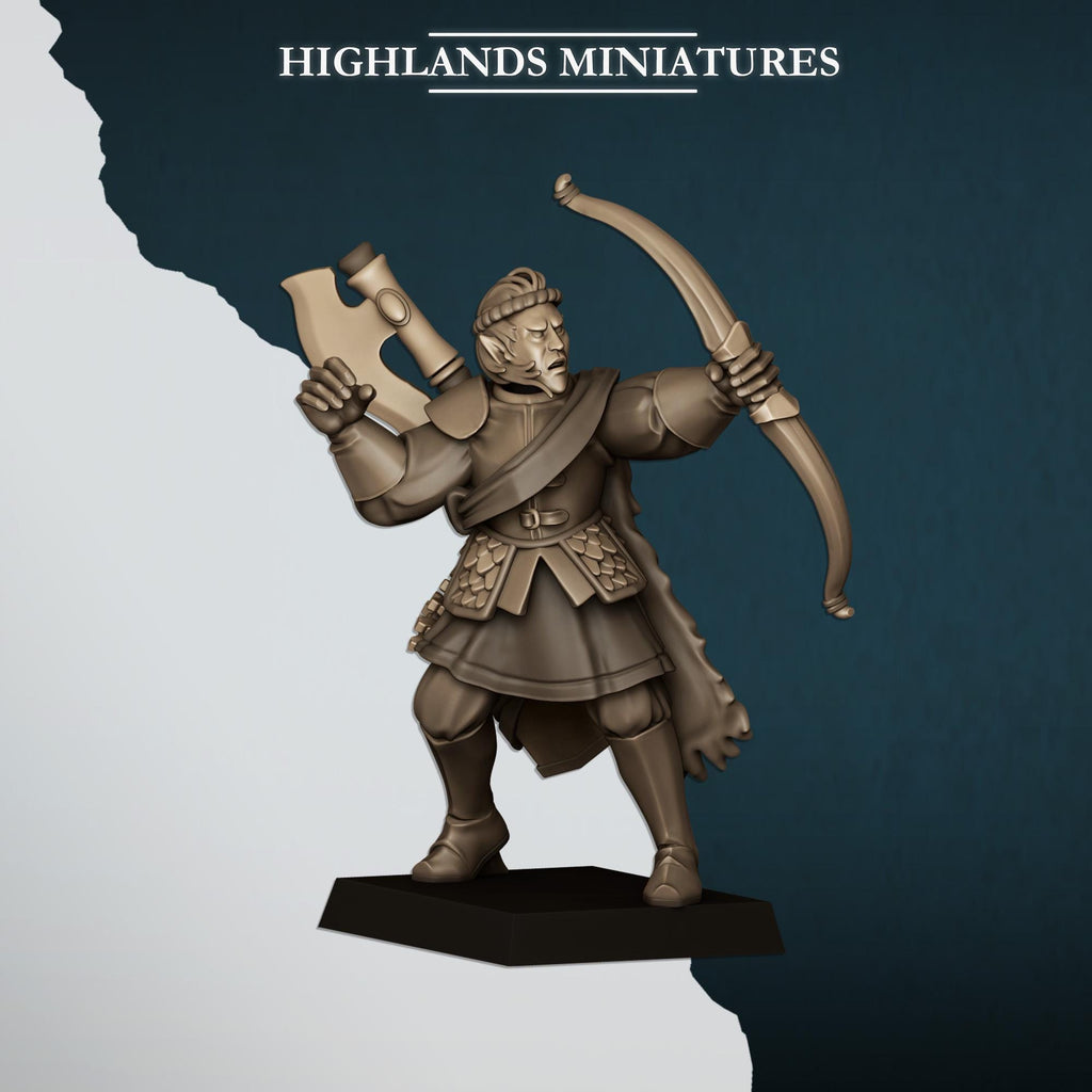 Nemean Lions with Bows  - in 12k- by Highlands Miniatures