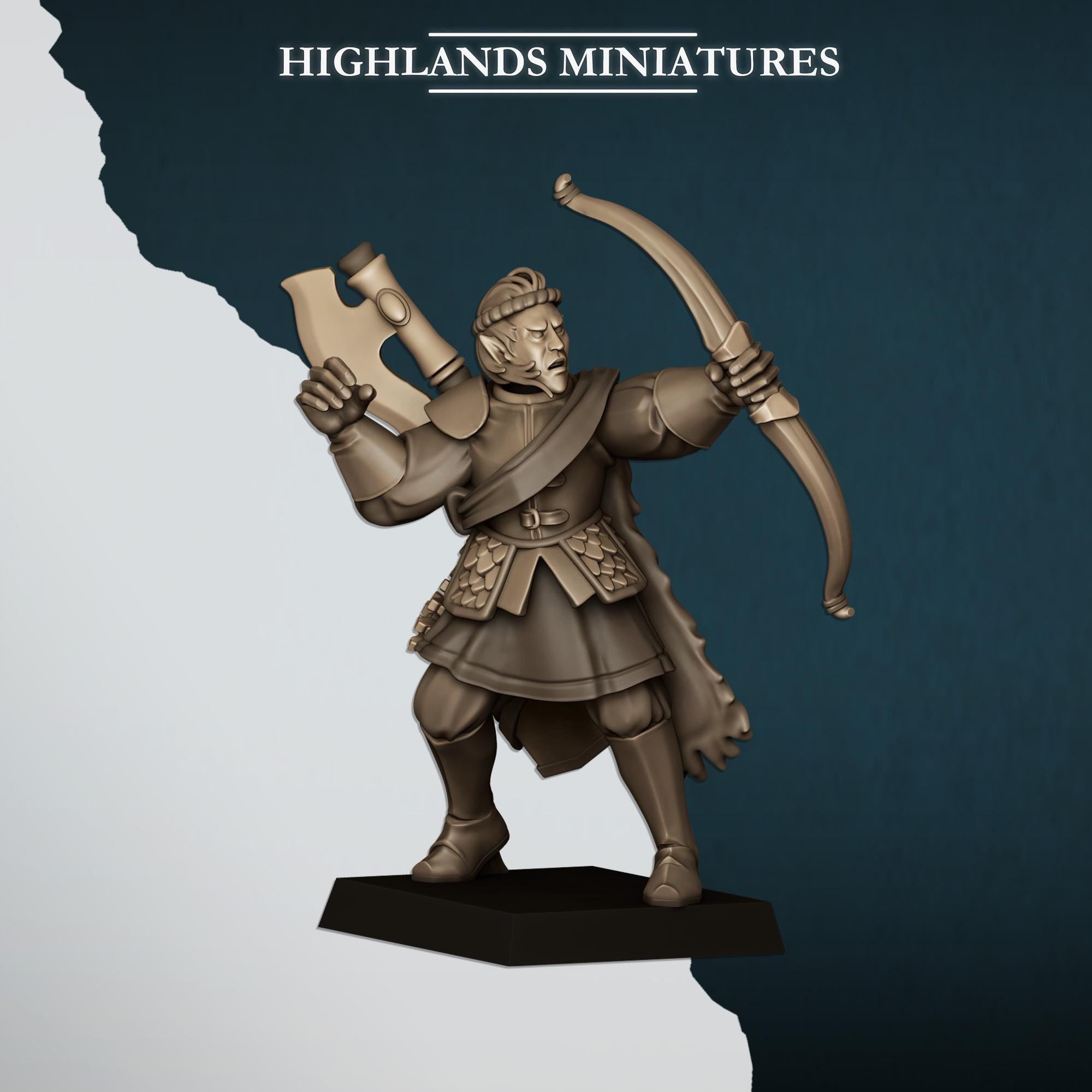 Nemean Lions with Bows  - in 12k- by Highlands Miniatures