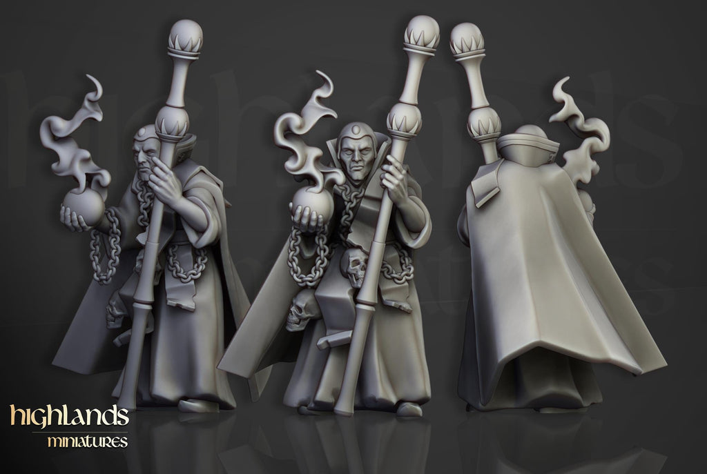 Houses of Magic - Wizards of the Empire of Sun - 8 models - in 12k- by Highlands Miniatures