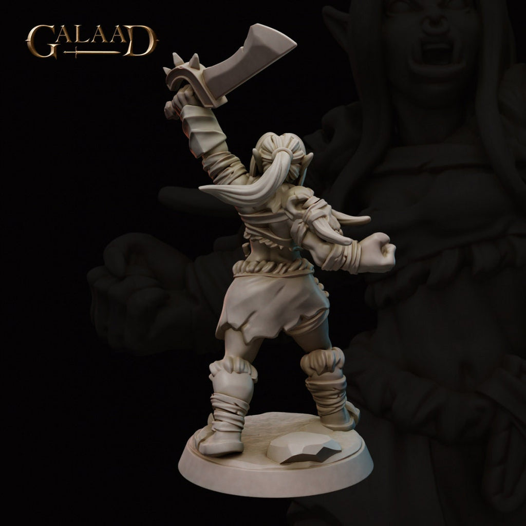 2 Female Orcs - in 8k - by Galaad