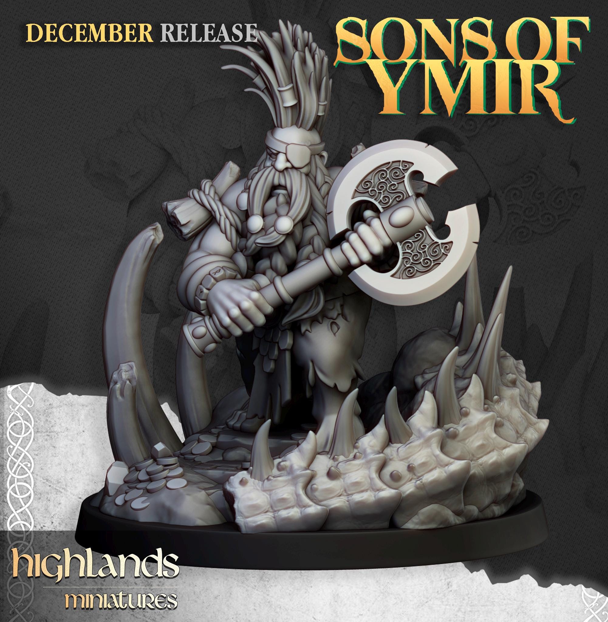 Dwarf Dragonseeker  - in 12k- by Highlands Miniatures