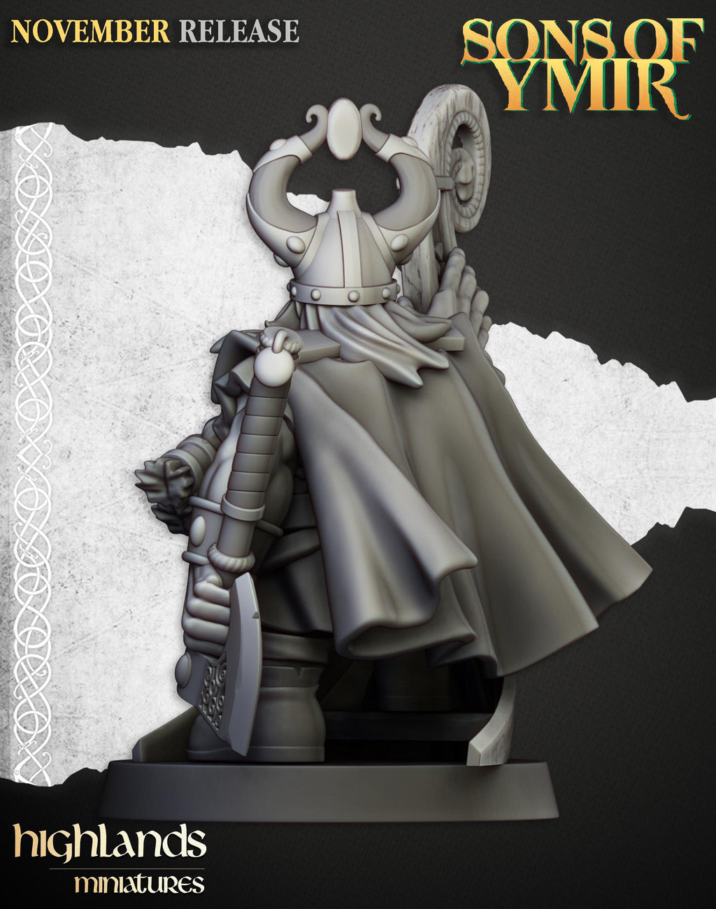 Dwarf Sea Lord - in 12k- by Highlands Miniatures
