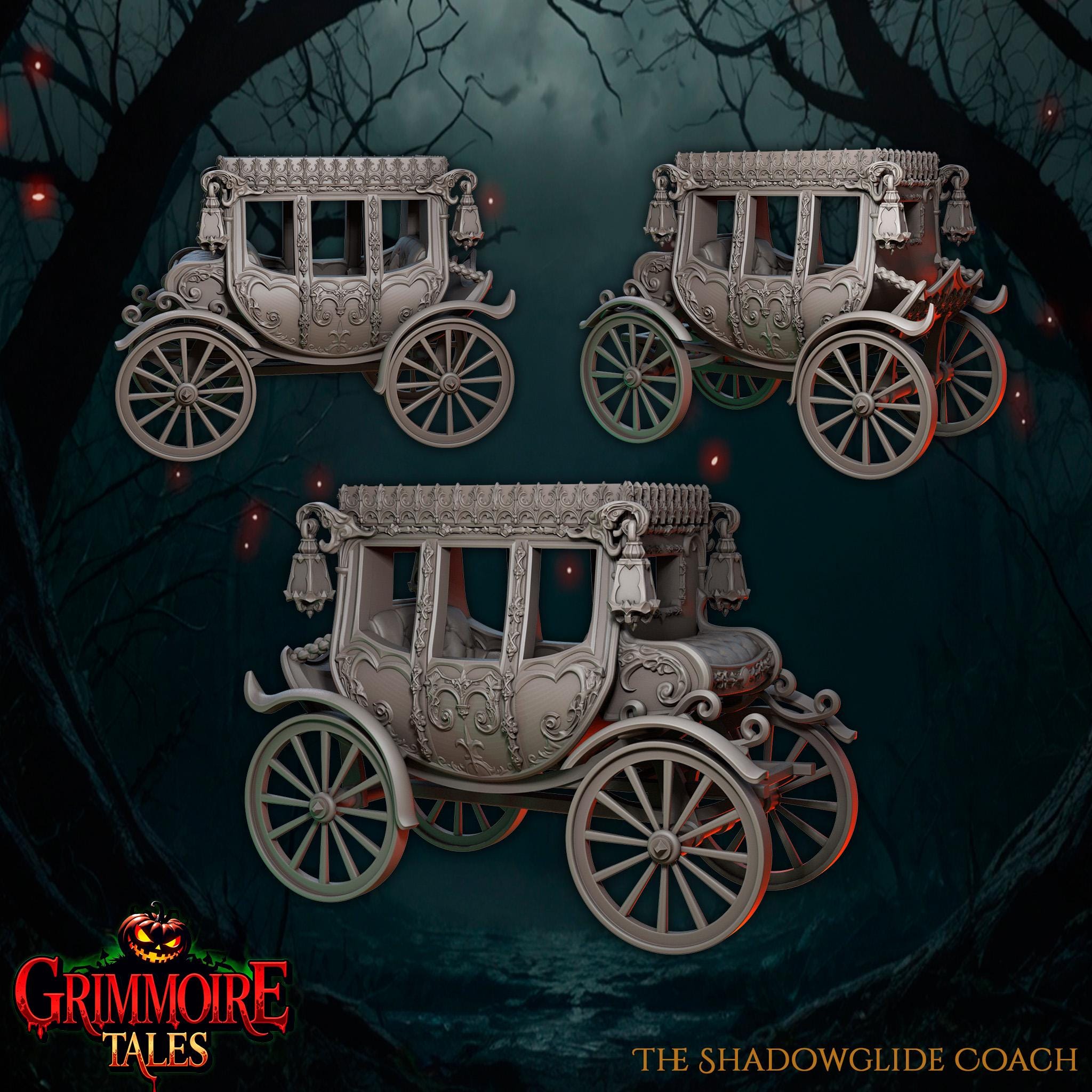 The Shadowglide Coach  - in 12k - by Great Grimoire