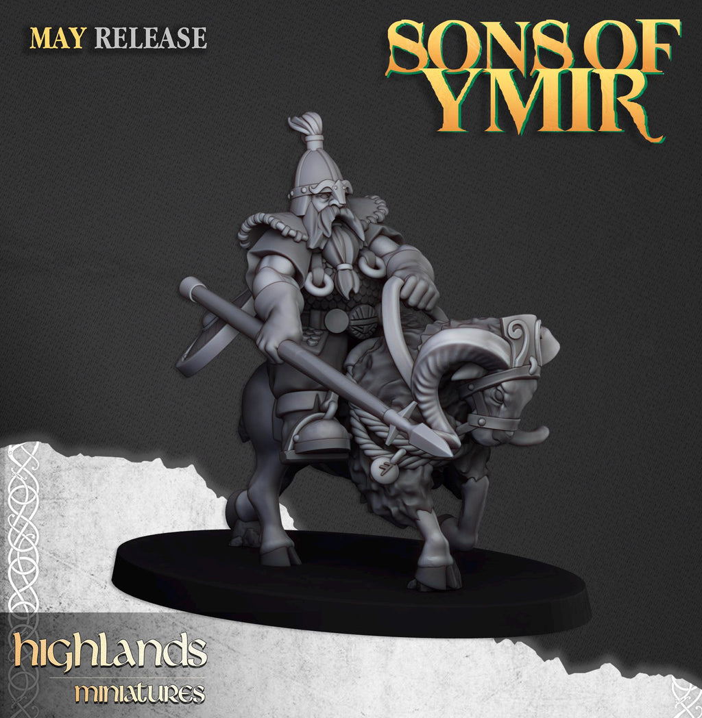 Mounted Dwarfs - in 12k- by Highlands Miniatures
