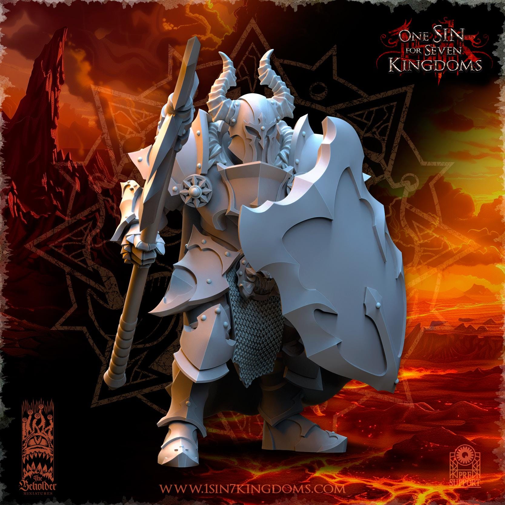 Realms of Mayhem Warriors with Halberds - in 12k- by TheBeholderMiniatures