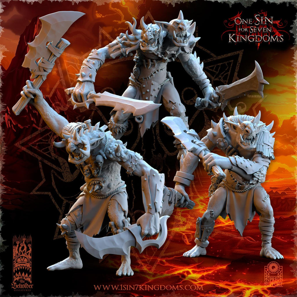 Realms of Mayhem Trolls - in 12k- by TheBeholderMiniatures