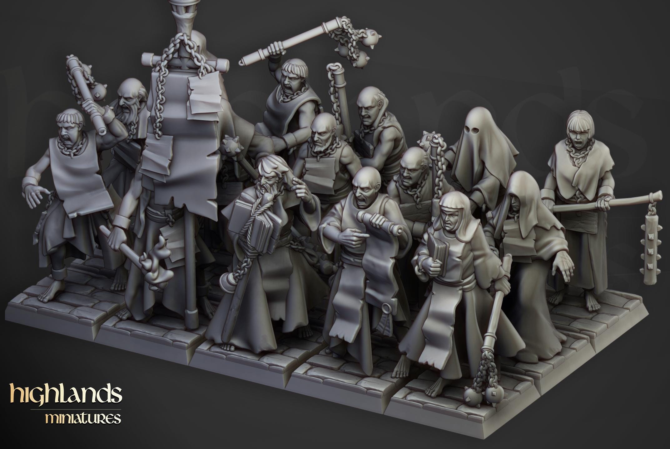 Fanatical Zealots - in 12k- by Highlands Miniatures