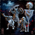 The Black Horde Goblins Desert Command Group - in 12k- by TheBeholderMiniatures