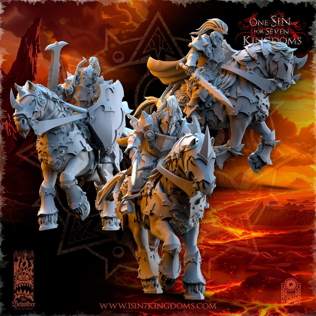 Realms of Mayhem Knights - in 12k- by TheBeholderMiniatures