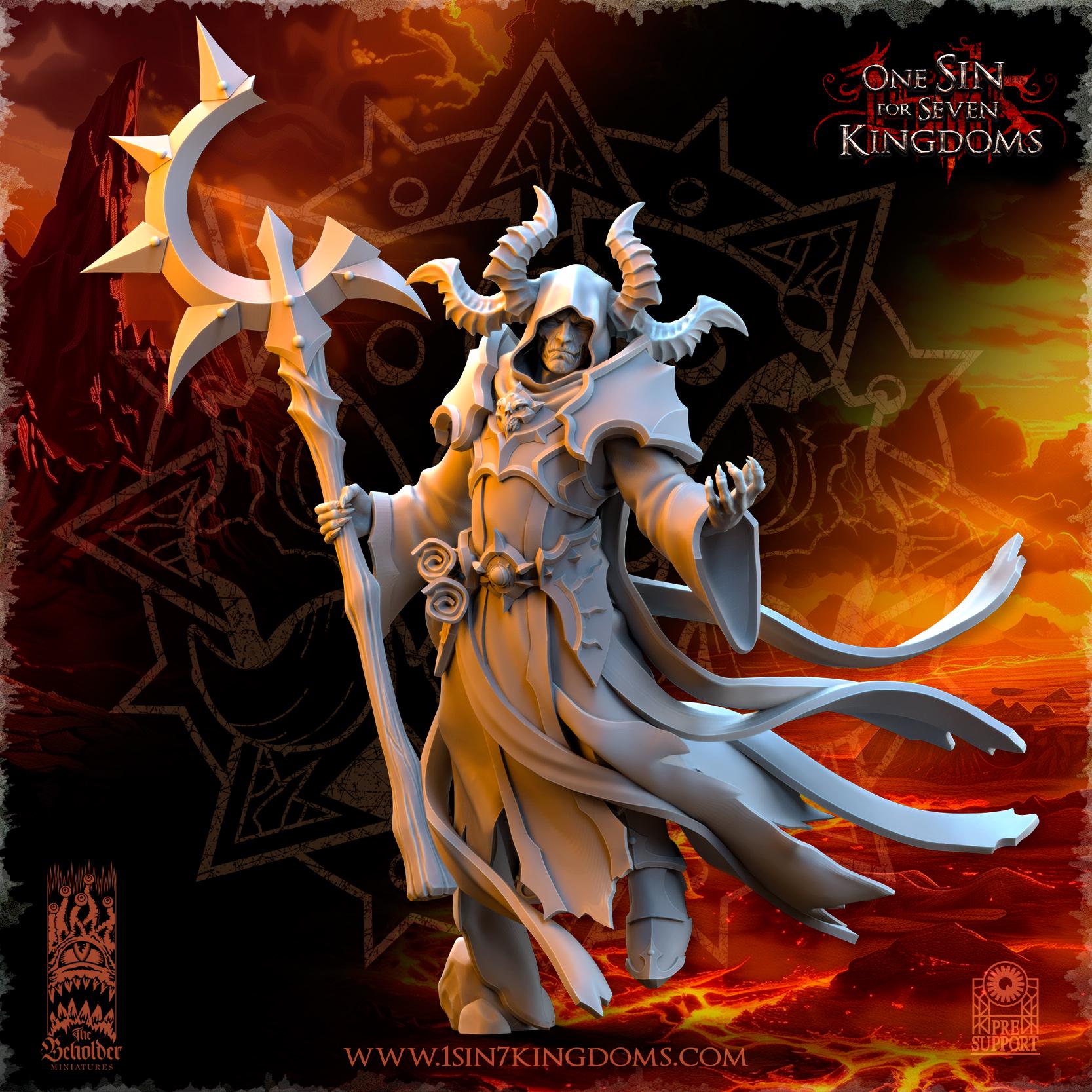 Nihilgaard, the Dark Sorcerer - in 12k- by TheBeholderMiniatures