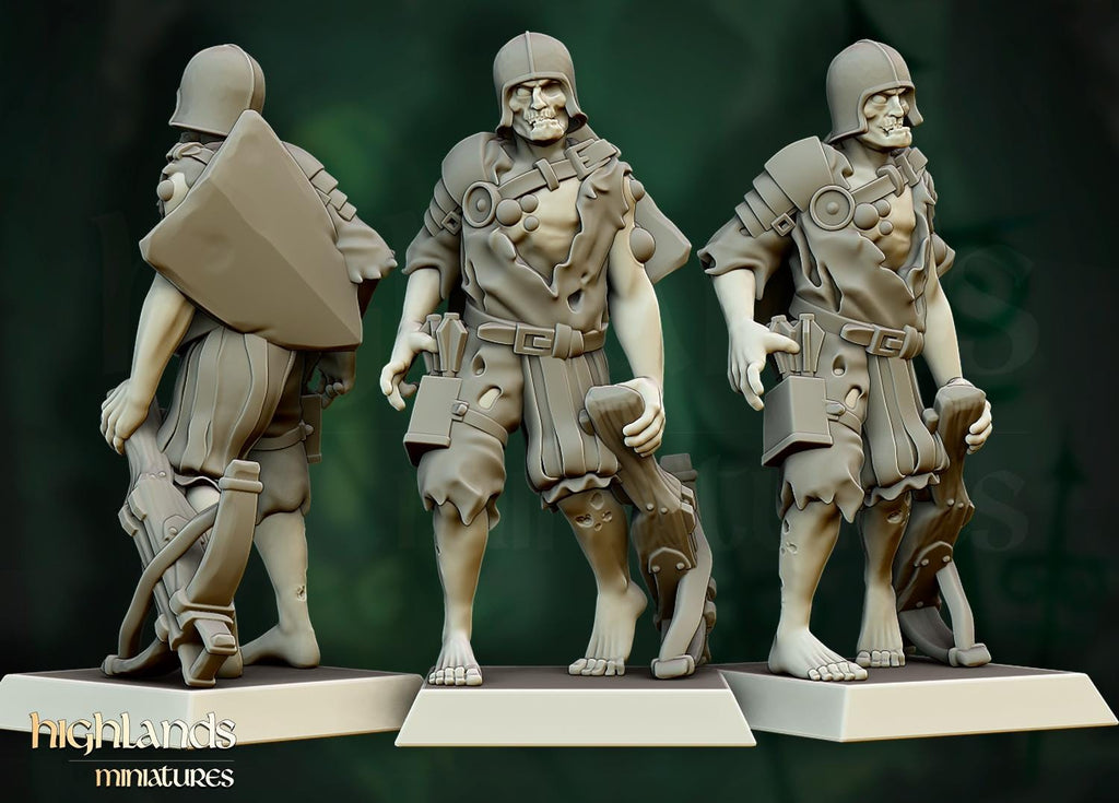 Zombie Warriors  - in 12k- by Highlands Miniatures
