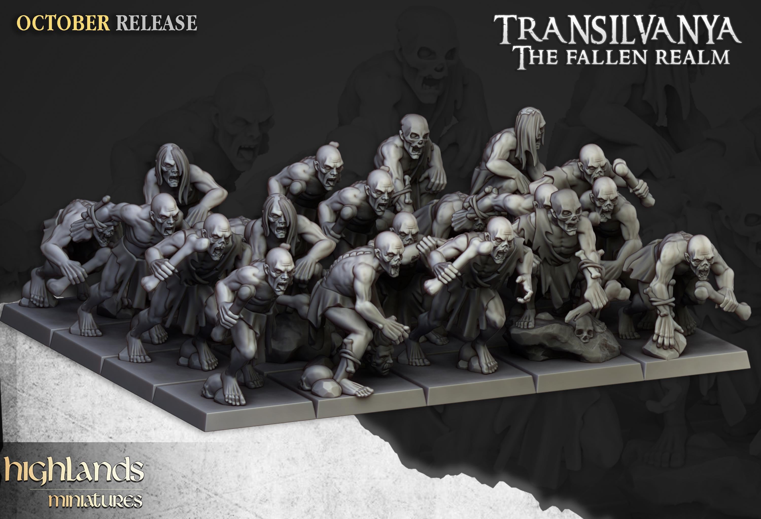Ghouls Unit - in 12k- by Highlands Miniatures
