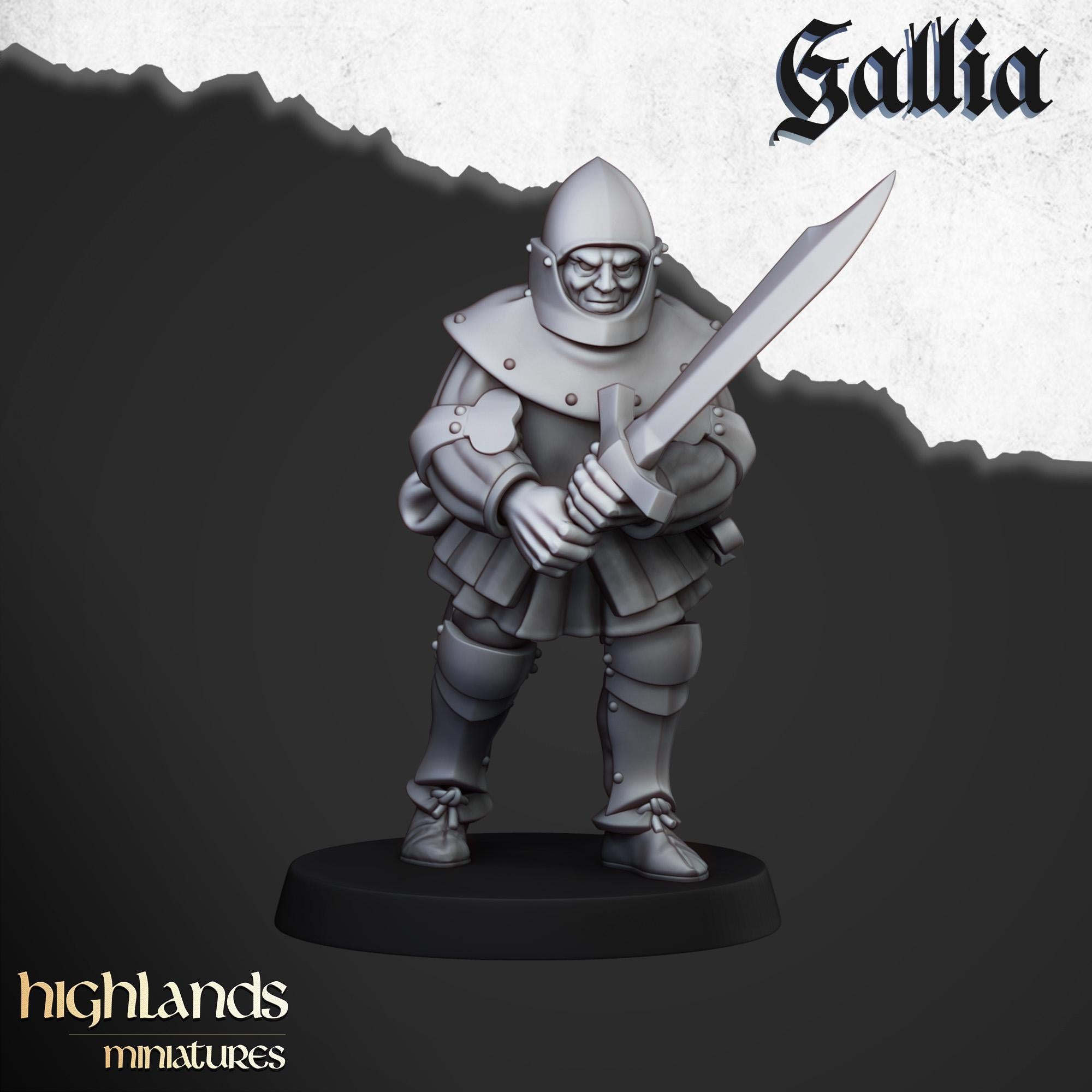 Gallia Men at Arms - in 12k- by Highlands Miniatures