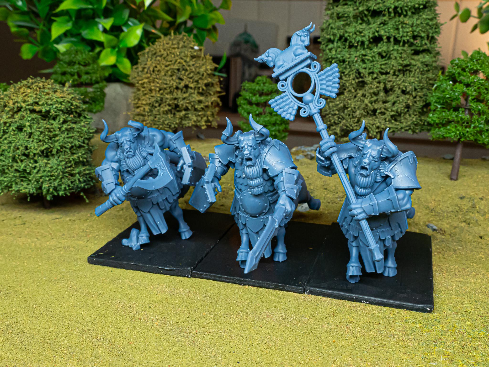Marduk Minotaurs  - in 12k- by Highlands Miniatures