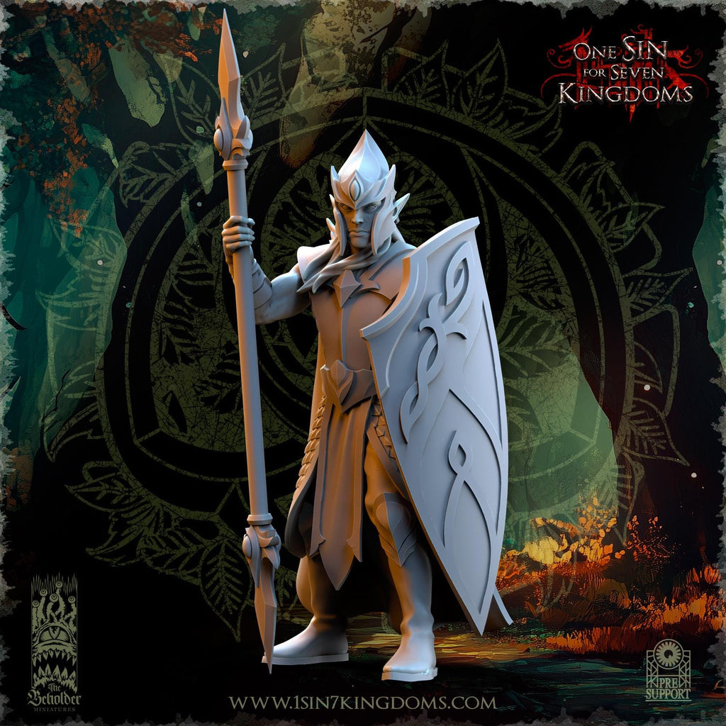 Evergreen Elves Forest Militia  - in 12k- by TheBeholderMiniatures