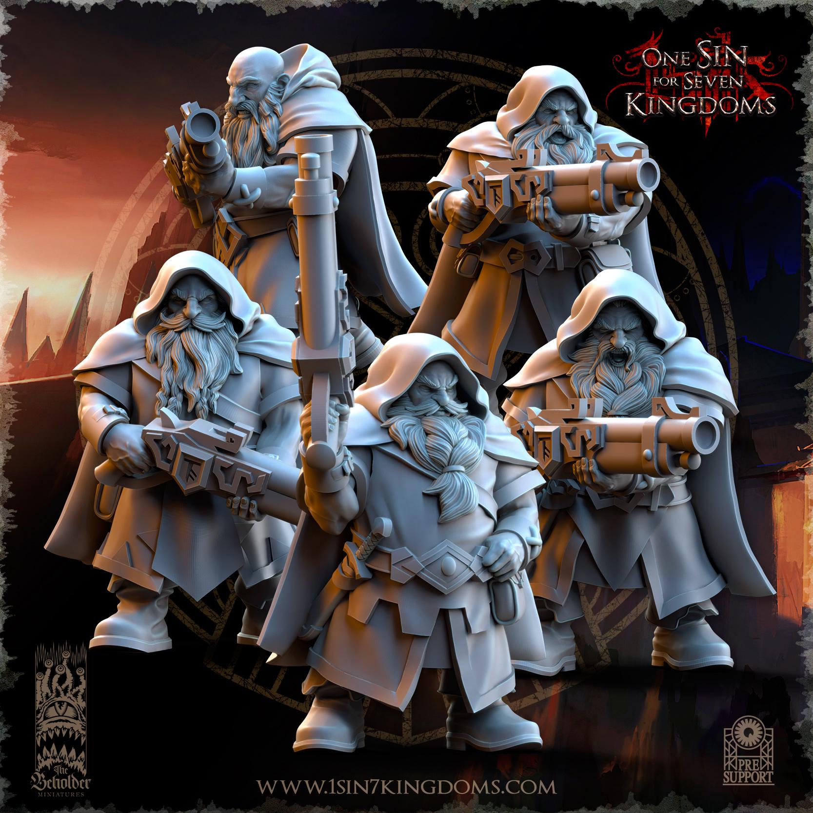 Dwarven kingdom sharpshooters - 12k by  TheBeholderMiniatures