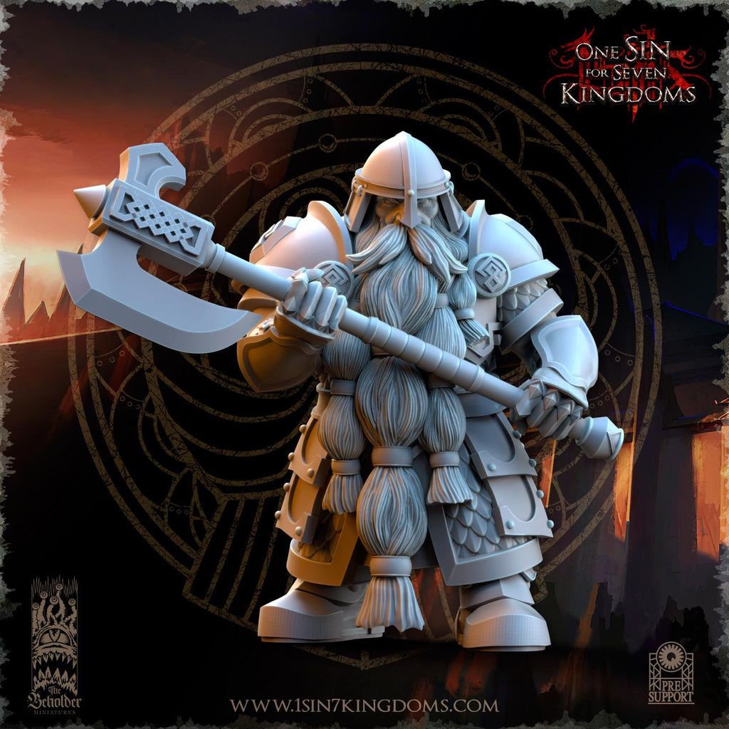 Dwarven Kingdoms Legion of the Ancient Warriors - in 12k  by TheBeholderMiniatures