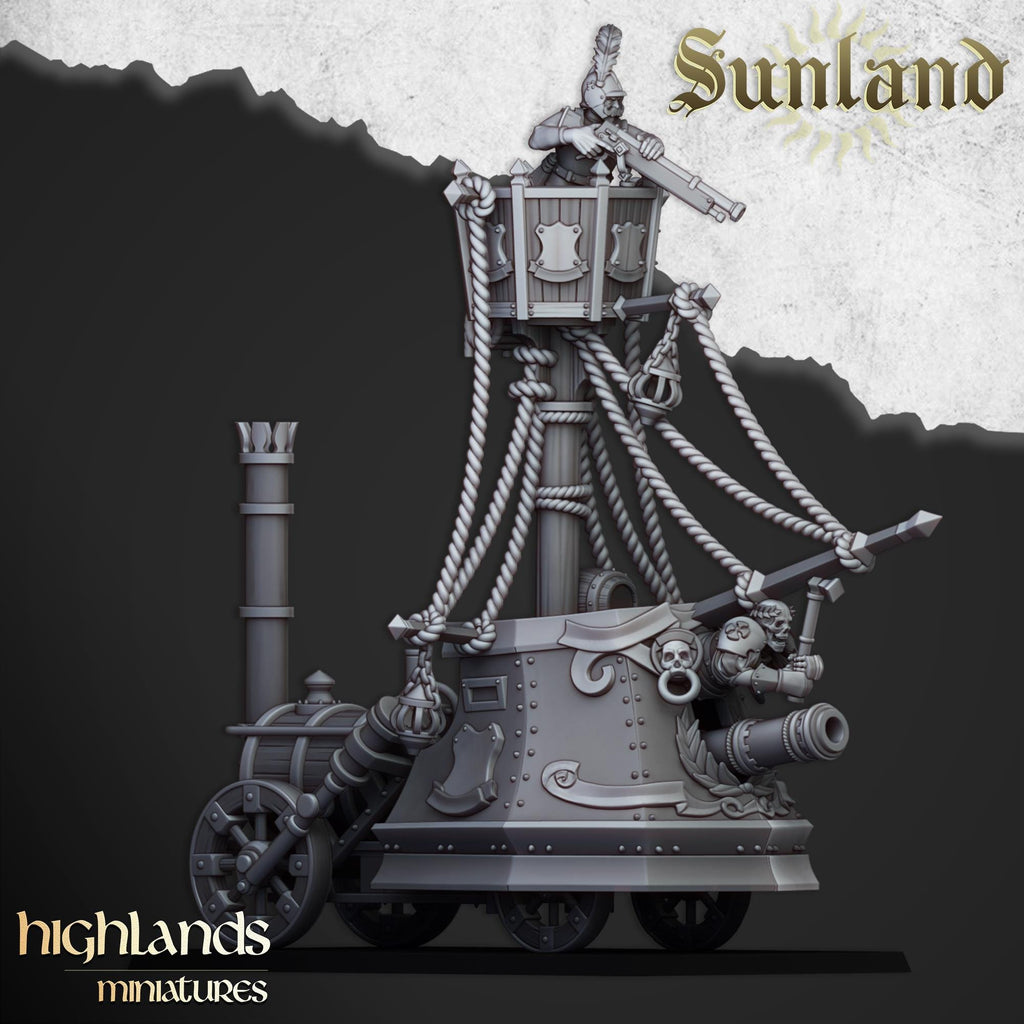 Sunland Ironclad Landship  - in 12k- by Highlands Miniatures