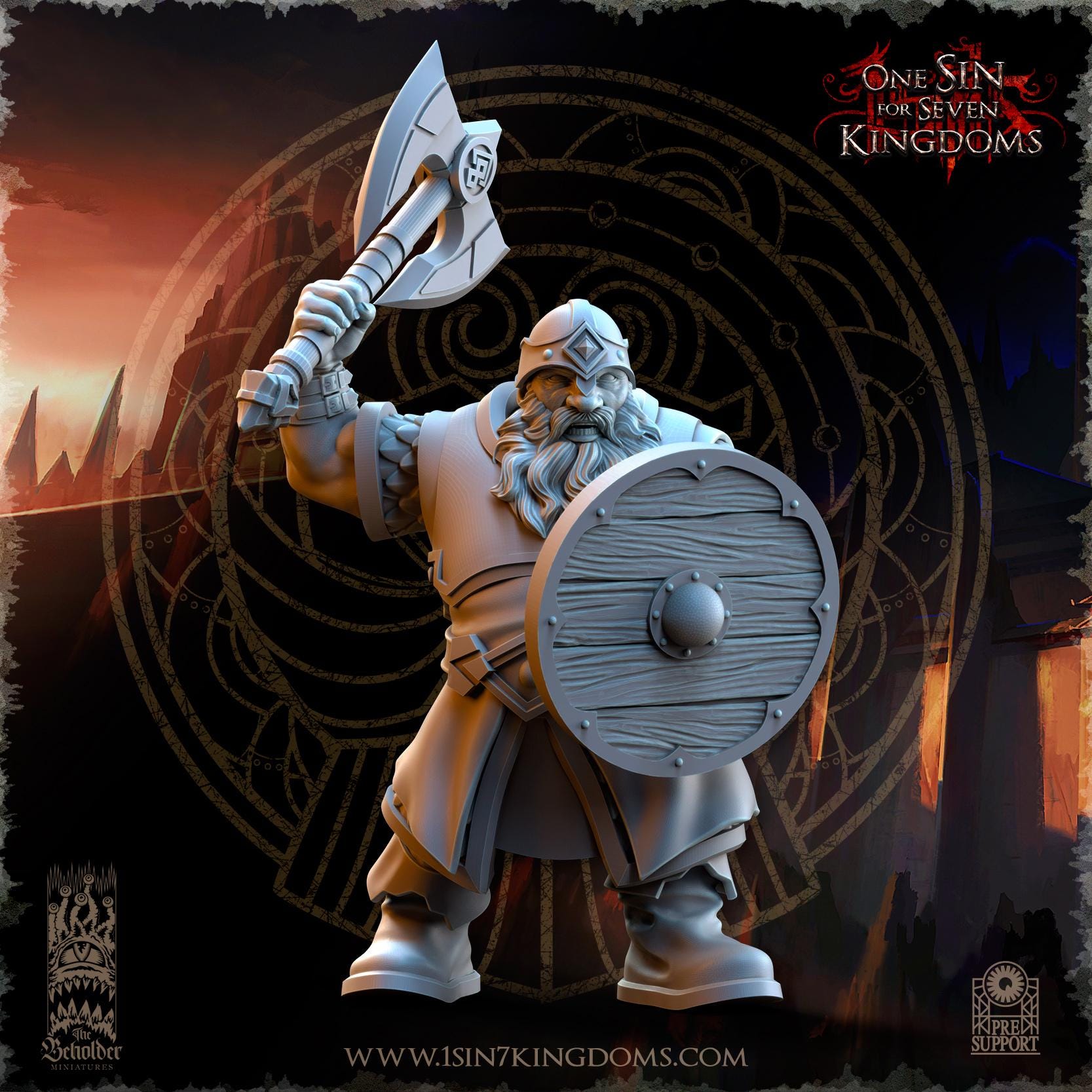 Dwarven Kingdoms Warriors - in 12k- by TheBeholderMiniatures