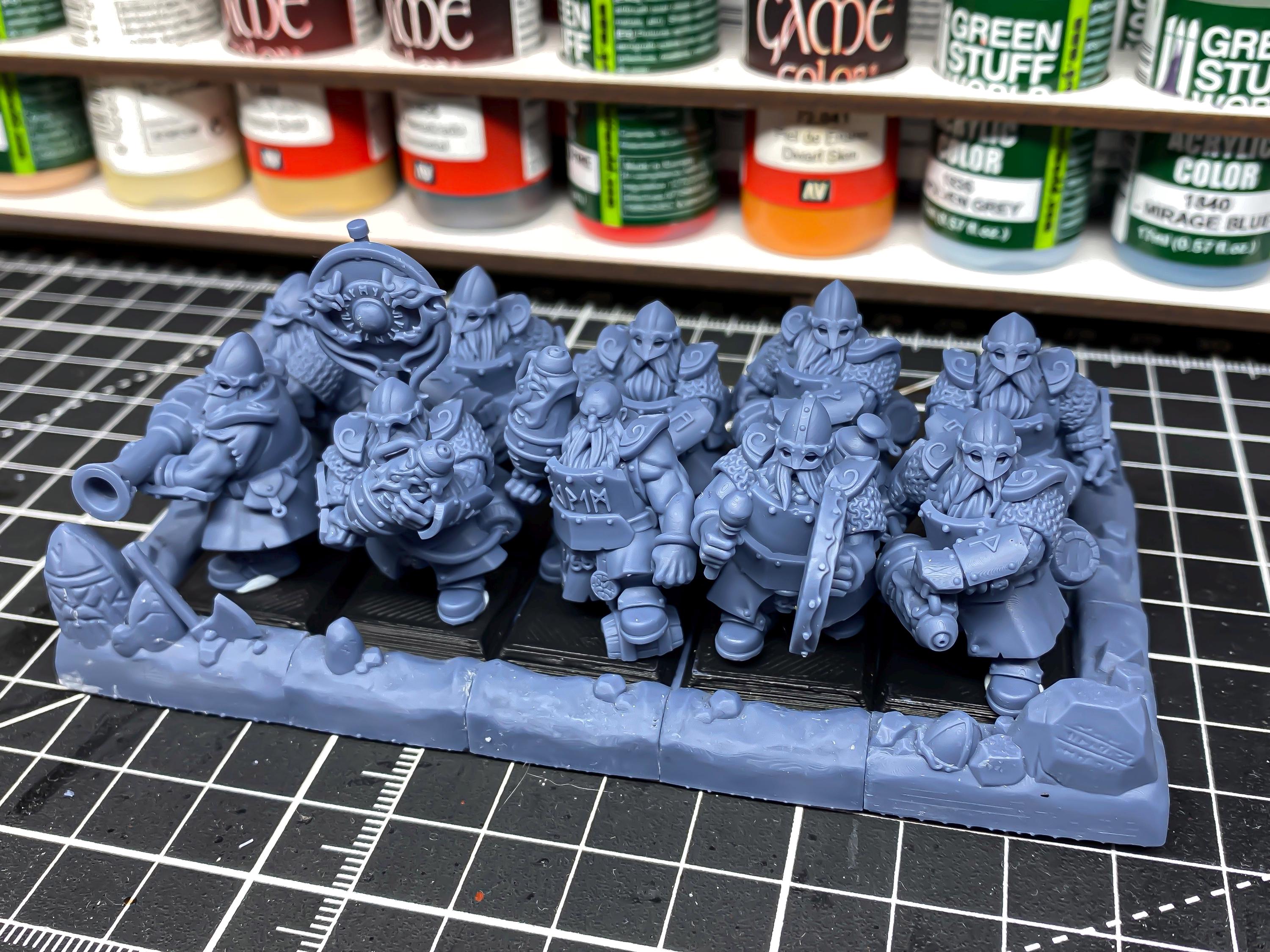 Dwarf Firespitters  - in 12k- by Highlands Miniatures