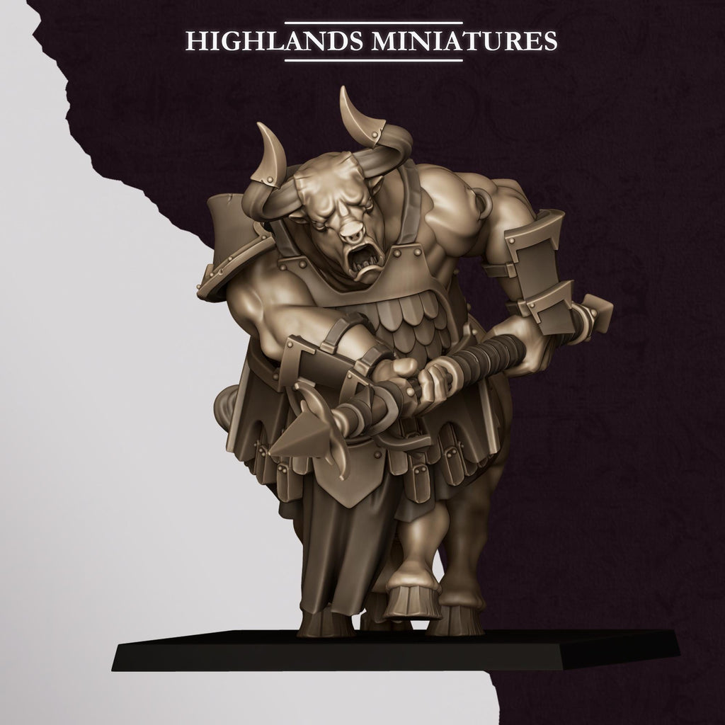 Marduk Minotaurs  - in 12k- by Highlands Miniatures