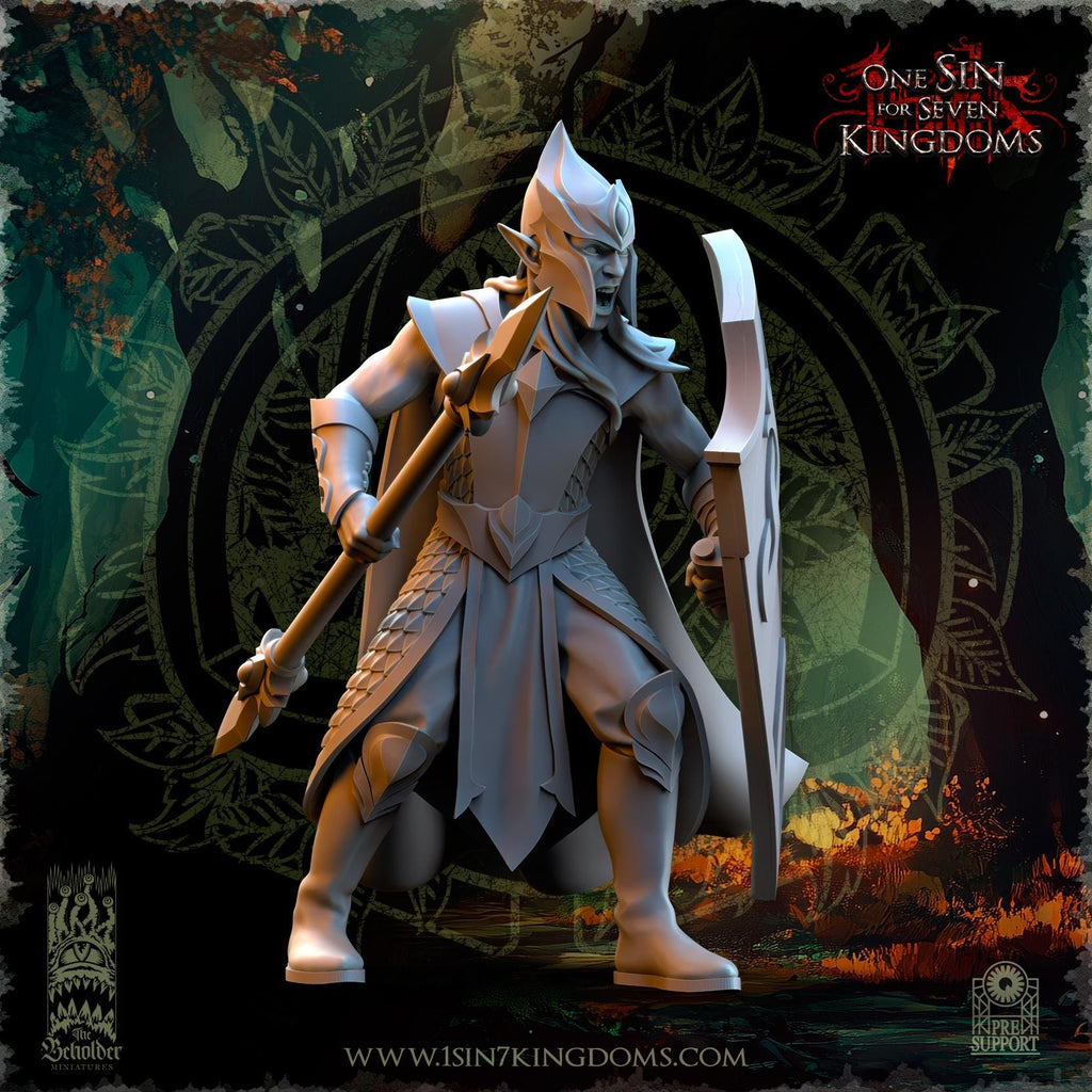 Evergreen Elves Forest Militia  - in 12k- by TheBeholderMiniatures