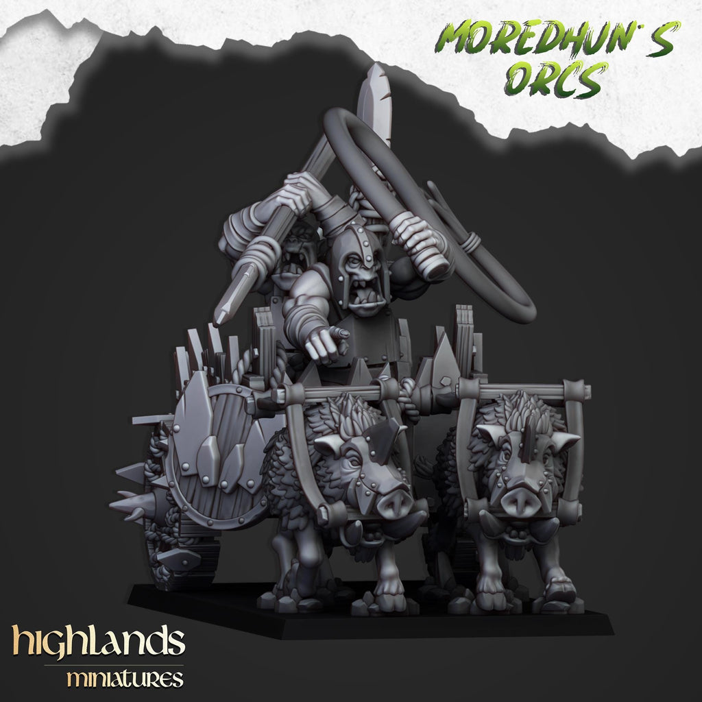 Orc Chariot  - in 12k- by Highlands Miniatures