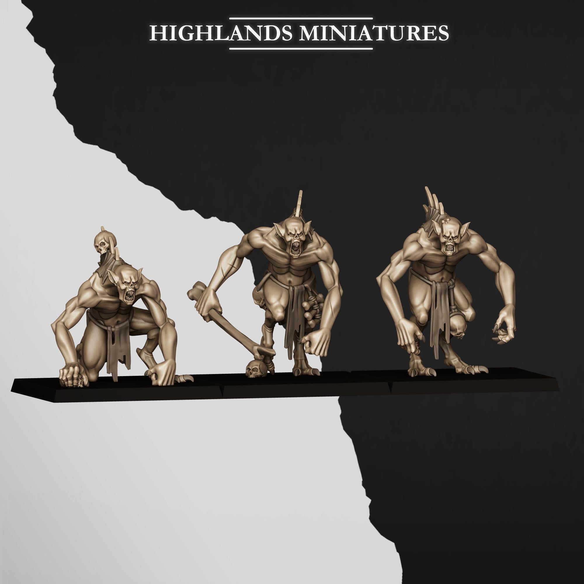 Giant Ghouls - in 12k- by Highlands Miniatures
